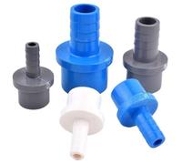 FRAOMHFW Conector de Pagoda de PVC for riego de jardín, Junta de Manguera Suave, Tubo Duro, Juntas de Pagoda de plástico, 20/25/32mm a 5/8/10/12/14/16/18/20/25mm(Outer Dia 20mm-12mm,Grey (1pc))