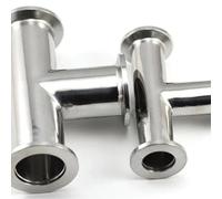 FRAOMHFW Conector de tubería Sanitaria de Acero Inoxidable Sus 304 con Reductor de 3 vías, KF16, KF25, KF40 y KF50(KF16 L-64.6mm)