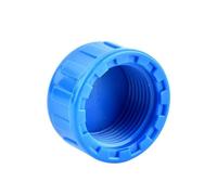FRAOMHFW Conector de Tubo de Tapa de Extremo de PVC de Hilo Femenino de 1/2 "~ 2", Junta de riego de jardín, tapón de Extremo de Tubo de Tanque De Agua de Peces de Acuario, 1 ud.(Blue,1 Inch)