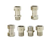 FRAOMHFW Conector de válvula de retención de latón de 1/2" con Rosca Macho y Hembra, válvula unidireccional for Tanque de Agua, Calentador de Agua, Inodoro, 1 Unidad(Blue)