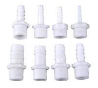 FRAOMHFW Conector Directo Pagoda de PE, 5~50 Uds., Rosca Macho de 1/2 Pulgadas a Manguera de riego de plástico de 4~20mm, Adaptador de Tanque de Peces de Acuario de Junta Recta(G1I2-6mm,20 Pieces)