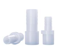 FRAOMHFW Pagoda de Boca Plana de plástico PP, Conector Directo Semitransparente, unión Directa, Conector de Acoplamiento for tuberías Blandas y duras.(P25 mm,Barb OD 14MM_5 PCS)