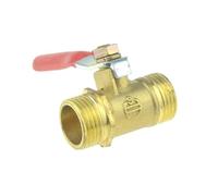 FRAOMHFW Válvula de Bola de Cierre de latón de 6 mm, 8 mm, 10 mm y 12 mm con Conector de Aguja neumático for Agua y Aire, Adaptador de conexión de tubería Macho de 1/4, 3/8 y 1/2"(Blue,1 I 4 Thread)