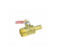 FRAOMHFW Válvula de Bola de Cierre de latón de 6 mm, 8 mm, 10 mm y 12 mm con Conector de Aguja neumático for Agua y Aire, Adaptador de conexión de tubería Macho de 1/4, 3/8 y 1/2"(Grass Green,8mm)