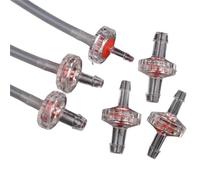 FRAOMHFW Válvula de retención Transparente roja for Tanque de Acuario, Bomba de Aire unidireccional, Junta Pagoda, Manguera de riego de jardín, válvula sin Retorno, 5/20/50 Uds.(5-3mm,5 Pieces)
