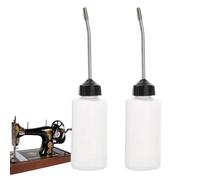 Frasco Aceitador para Agujas | 2 Piezas Botella de para Máquina de Bordar - 120ml Precisión con Boquilla Larga para Hilos, Turbinas, Cables, Hogar, Manualidades, Industria y Automoción