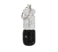Frasco con adornos elegantes y moderno dispensador de píldoras brillante único
