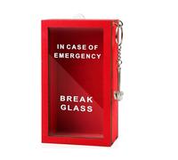 Frasco con forma de caja de emergencia con martillo, ideal para romper en caso de emergencia. Regalo decorativo para escritorio o ofici