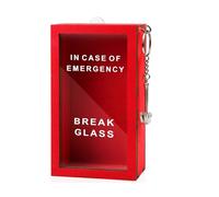 Frasco con forma de caja de emergencia con martillo, ideal para romper en caso de emergencia. Regalo decorativo para escritor