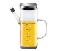 Frasco de aceite - Botella de vidrio de aceite de oliva | Dispensador de aceite sin goteo para cocina | Conservación antifugas de aceites y grasas | Envase para cocinar | caño