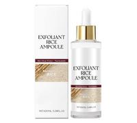 Frasco de arroz Peel Shot Glow Duo: ampolla de arroz blanco y negro, exfoliante suave para rostro y cuerpo, elimina las células muertas de la piel y los puntos negros (blanco, 100 ml (paquete de 1)