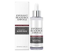 Frasco de arroz Peel Shot Glow Duo: ampolla de arroz blanco y negro, exfoliante suave para rostro y cuerpo, elimina las células muertas de la piel y los puntos negros (negro, 100 ml (1 unidad))