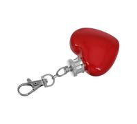 Frasco de Bolsillo Corazón Rojo de Acero Inoxidable 30 Ml | Tapa Hermética, Superficie Pulida y Resistente al Desgaste, para Viajes, Senderismo y Ocasiones Obsequios