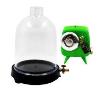 Frasco de disco con campana de vacío transparente para experimentos científicos, para laboratorios de