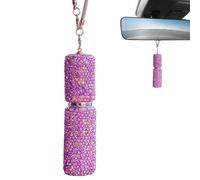 Frasco de fragancia recargable, ambientador portátil automático, pulverizador de vidrio de 3.46 x 0.98 pulgadas con tapa, recipiente de aroma interior colgante, botella de perfume compacta con estilo