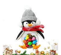 Frasco De Galletas Pingüino - Botes De Almacenamiento De Pingüinos | Recipiente Bonito Para Snacks Frutos Secos Golosinas Coleccionistas Decoradores Estacionales Propietarios Planificadores De