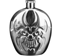 frasco de licor de acero inoxidable, Juego de regalo petaca redonda 6 oz con embudo en una caja negra, for fiesta, aventura al aire libre, whisky, licor duro