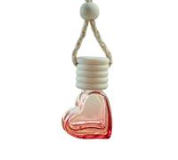 Frasco de perfume de aromaterapia, artificial, difusor de diseño de corazón, recipiente reutilizable de aceite aromático de 6 ml con elegante colgante de, adorno de fragancia multiusos