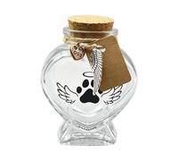 Frasco de recuerdo de piel de perro - Organizador de memento decorativo de , cápsula de recogida de pelo acompañante, recuerdo sentimental de luto | Ideal para presentaciones en el hogar y