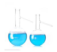 Frasco de vidrio para laboratorio, Matraz de destilación de fondo redondo de una sola boca de vidrio, equipo experimental, 100/250/500/1000 mm(500ml)