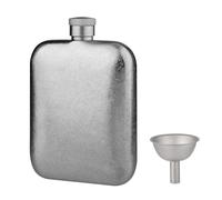 Frasco de whisky de titanio Ultra Light Pure Construcción Tornillo Tornillo de tapa Fatura de fugas para hombres Viajes al aire libre Flower Flower Blue Opcional 11.7x8x2.8cm (Flor de hielo)