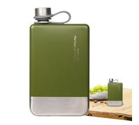 Frasco metálico | Contenedor aislante para alcoholes - Botella reutilizable de acero inoxidable portátil evita todo saborBebidas alcohólicas salida senderismo camping al aire libre café cerveza soda