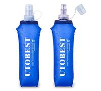 Frasco Suave UTOBEST Botella de Agua para Correr Botella Plegable de Agua para Carrera en Senderos Paquete de Hidratación para Senderismo Ciclismo Escalada 250ML