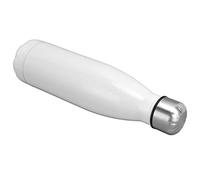 Frasco térmico con forma de cola, botellas de agua, fáciles de limpiar, duradero, resistente al óxido, para la escuela, deportes al aire libre, para camping, senderismo, viajes (blanco brillante)