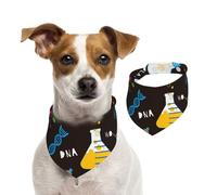 Frascos de Productos químicos científicos,Pañuelos de algodón para Perros, Bufandas Ajustables para Mascotas,L