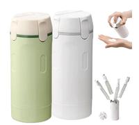 Frascos de viaje para artículos de tocador, recargables, 4 en 1 para champú, loción, acondicionador y crema, dispensador con bomba dosificadora. (mix)