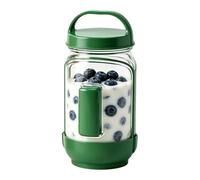 Frascos para Preparar Comidas,Organizador Transparente de Alimentos con Apertura Lateral | Tarro de Almacenaje Alimenticio | para Cocina Guardería Preparación Comidas Viajes Camping Restaurante Picnic