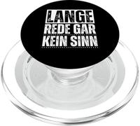 Frase Alemana Graciosa Lange Rede Gar Kein Sinn PopSockets PopGrip para MagSafe