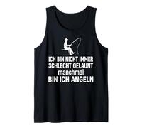 Frase Alemana Pesca Ich Bin Nicht Immer schlecht gelaunt Camiseta sin Mangas