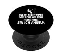 Frase Alemana Pesca Ich Bin Nicht Immer schlecht gelaunt PopSockets PopGrip Adhesivo
