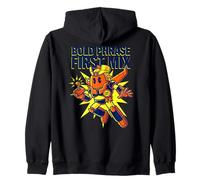 Frase audaz Primera Mezcla Vintage Mecha Robot Anime 80s Dibujos Animados Sudadera con Capucha