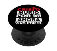 Frase Bíblica Jesús Tee ForPowerful Bible Verses In Spanish PopSockets PopGrip Adhesivo