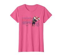 Frase Blas de Lezo Camiseta, Mujer, Rosa Jaspeado, XS
