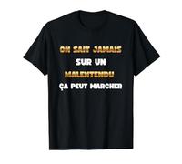 Frase de Culto en un malentendido ca Puede Caminar Humor película Camiseta gráfica económica, Hombre, Negro, S
