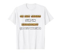 Frase de Culto en un malentendido ca Puede Caminar Humor película Camiseta gráfica económica, Hombre, Blanco, XL