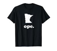 Frase de Jerga Divertida del Medio Oeste & Mapa de Minnesota Camiseta gráfica económica, Hombre, Negro, L