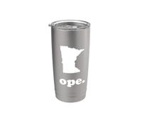 Frase de jerga divertida del Medio Oeste & Mapa de Minnesota Vaso térmico de acero inoxidable de doble pared