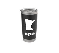 Frase de jerga divertida del Medio Oeste & Mapa de Minnesota Vaso térmico de acero inoxidable de doble pared