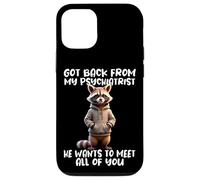 Frase De Mapache Psiquiatra De Vuelta De Mi Psiquiatra Carcasa para iPhone 12/12 Pro