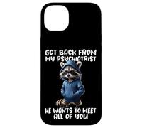 Frase De Mapache Psiquiatra De Vuelta De Mi Psiquiatra Carcasa para iPhone 14 Plus
