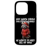 Frase De Mapache Psiquiatra De Vuelta De Mi Psiquiatra Carcasa para iPhone 14 Pro