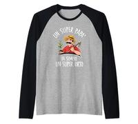 Frase Divertente Orto Giardinaggio Papà Festa del Papà Camiseta Manga Raglan