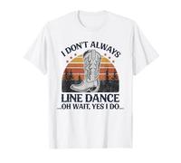 Frase Divertida Baile Country Western Design Camiseta
