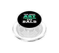 Frase Divertida con Cita de Broma con Texto en inglés The Best Art Teachers Are Bald PopSockets PopGrip para MagSafe