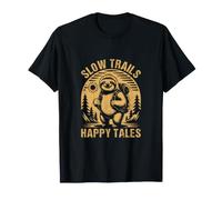 Frase Divertida de Perezoso: RUTAS LENTAS, Cuentos Felices Camiseta