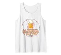 Frase Divertida La última Cerveza y Me Voy Camiseta sin Mangas